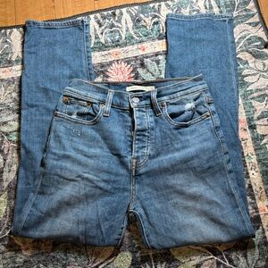 Levis straight leg high-rise jeans